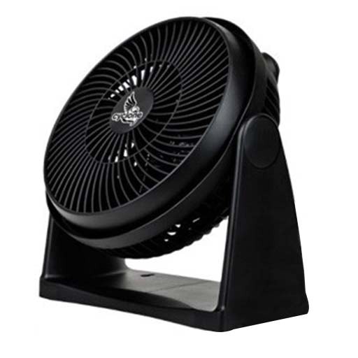 Ventilator de podea Cyclone, 3 viteze, 45W, 30 cm, Negru