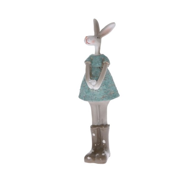 Figurina polirasina, iepuras cu cizme, 12 cm