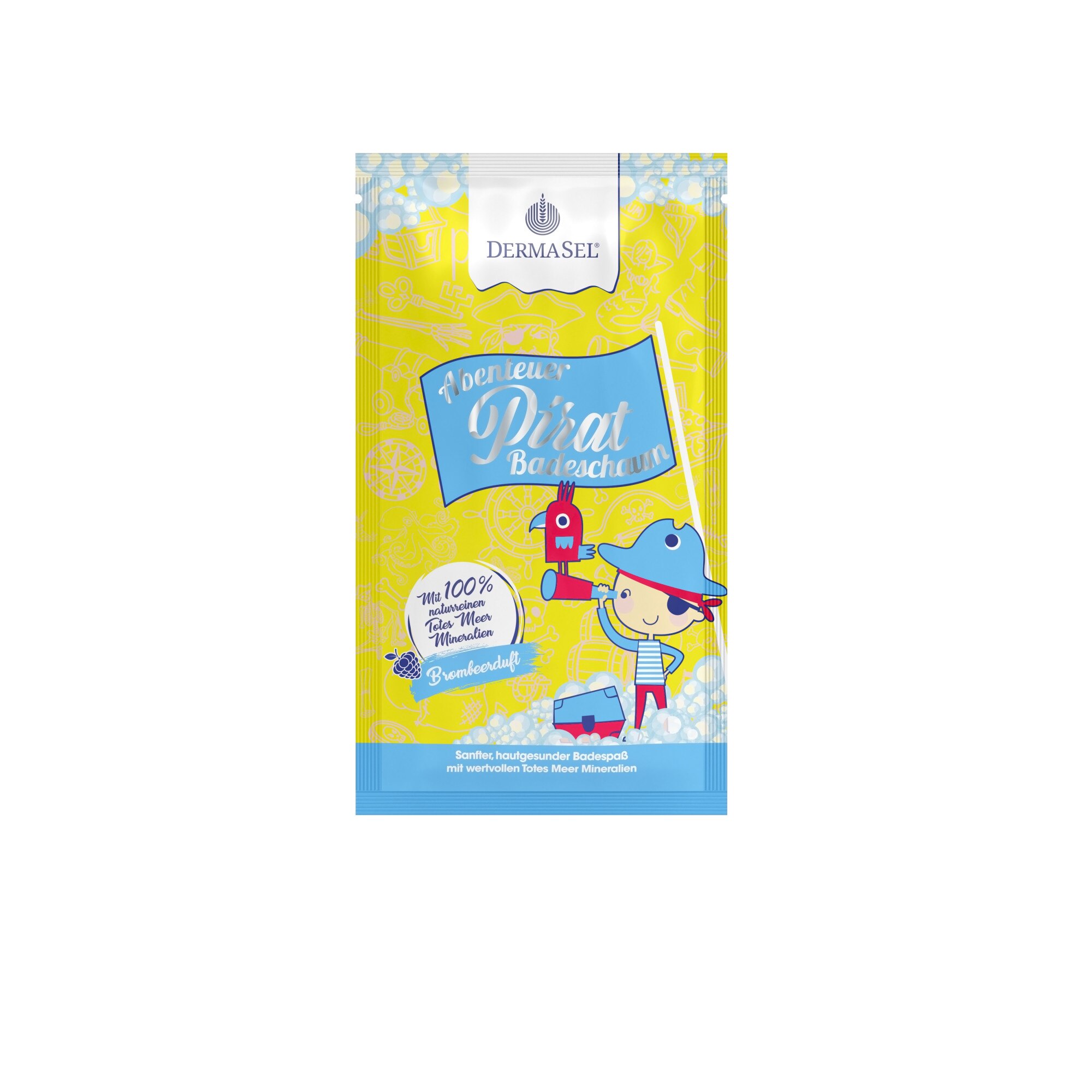 Spuma de baie naturala Aventura Piratilor (cu mure) - PENTRU COPII, Dermasel, 35 ml