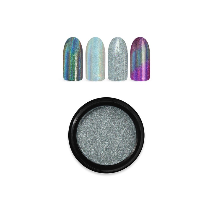 Moyra Holo Mirror powder 1g No.01Ezüst