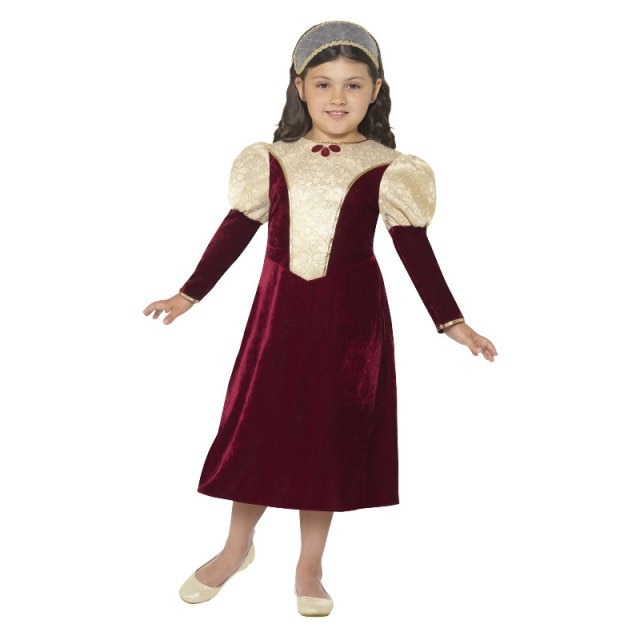 Costum de carnaval, Bruno, printesa tudoriana, pentru copii 10-12 ani