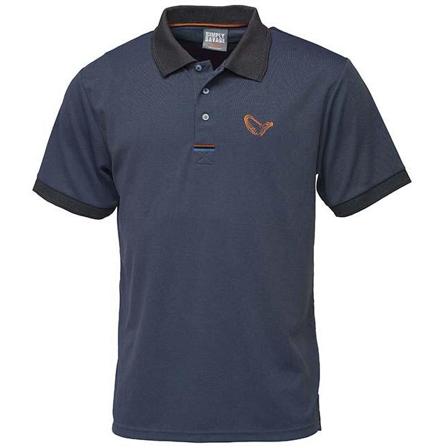 Tricou Savage Gear Simply Savage Polo Bleumarin