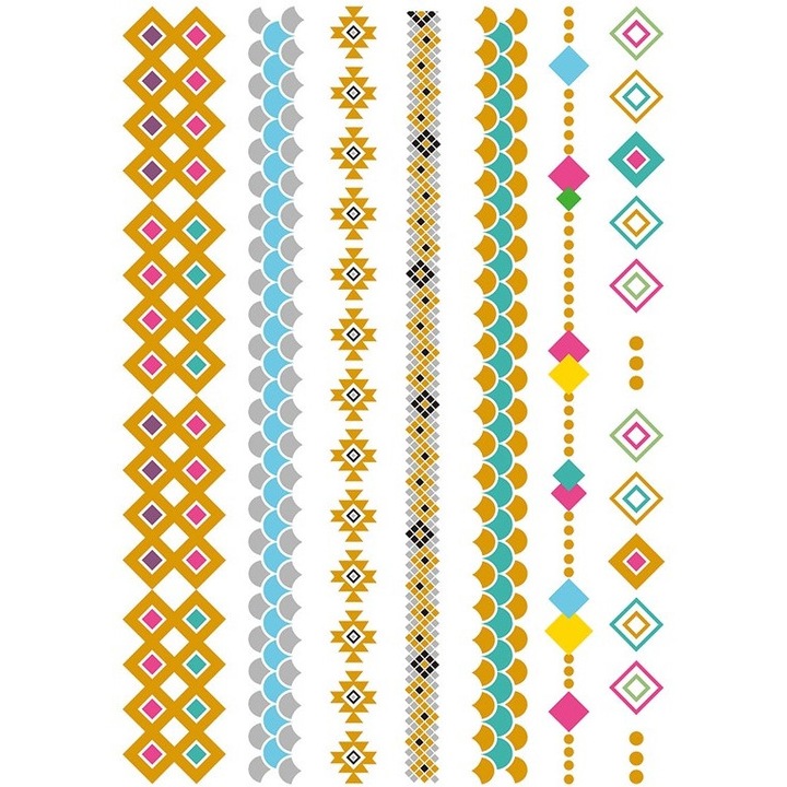 Tatuaj temporar- Metalic&color bracelets, Posh Tattoos Romania