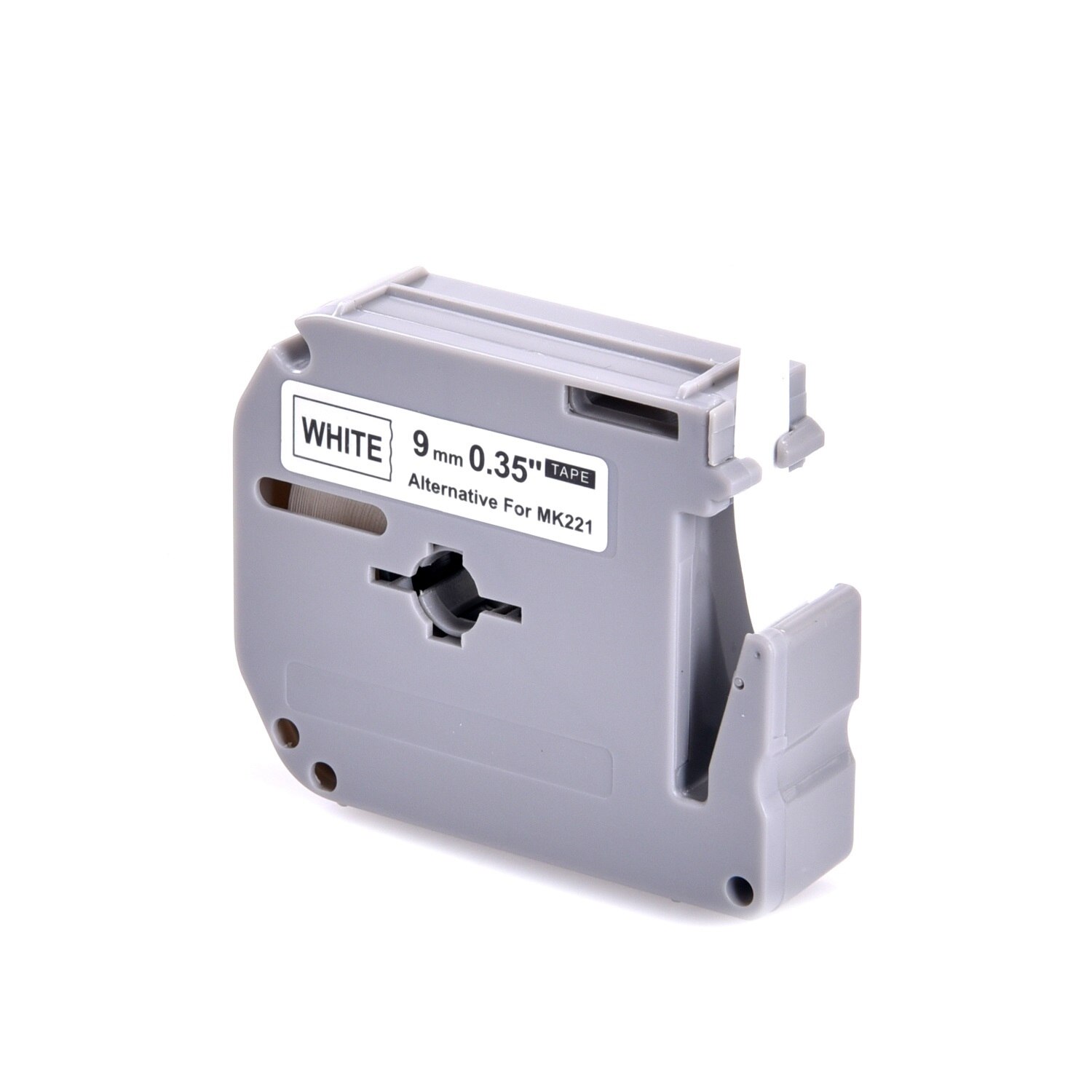 Banda Etichete G&G compatibil cu Brother MK221BZ, 9mm x 8m, black on white