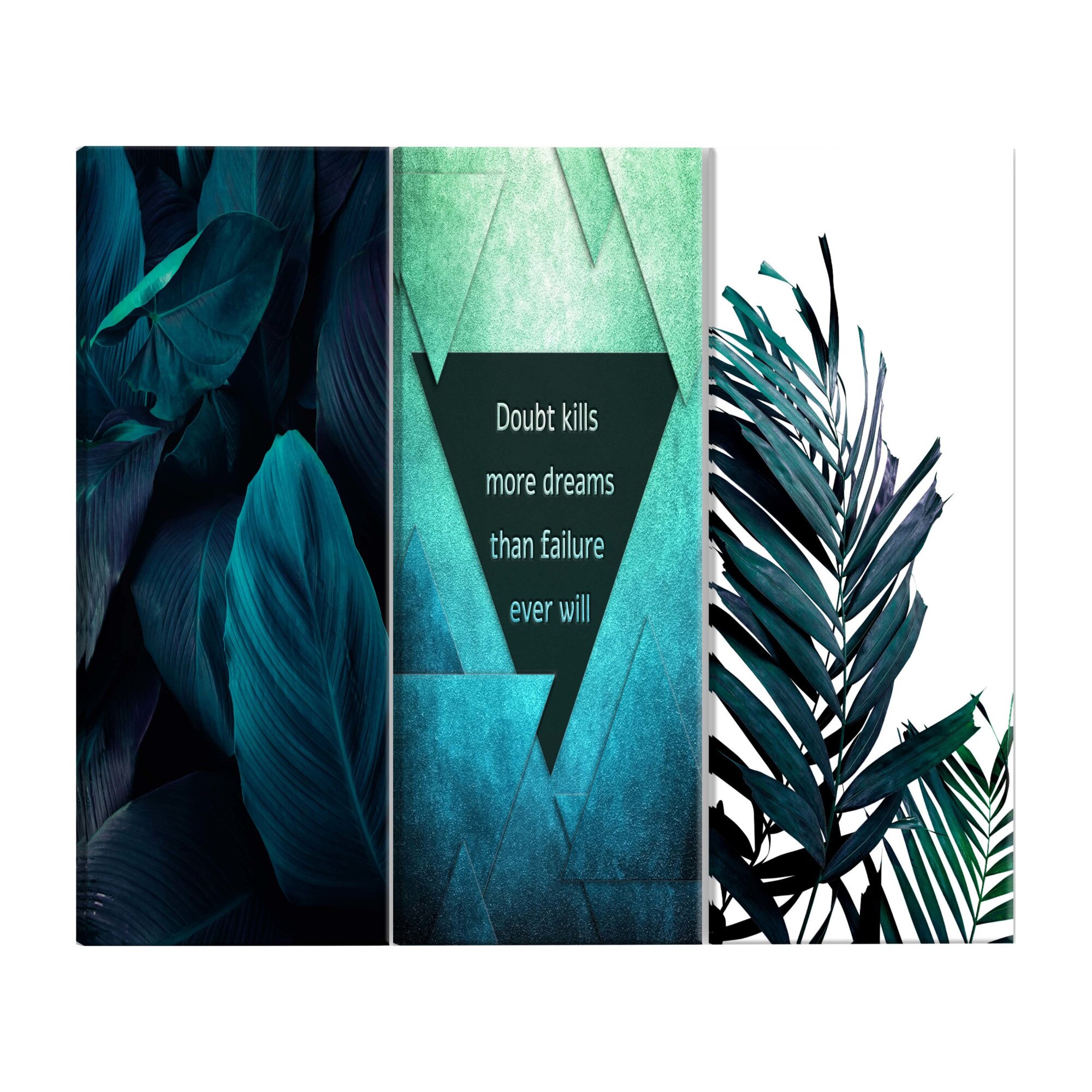 Tablou canvas, 3 piese, Visele Junglei, 120 x 60 cm