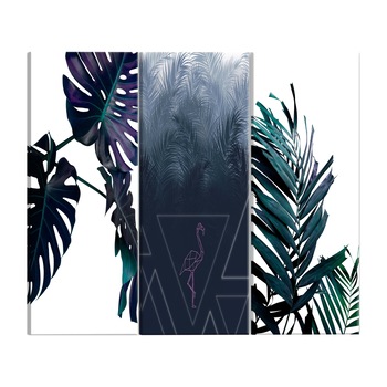 Tablou canvas, 3 piese, Frunze reci, 120 x 60 cm Tablou canvas, 3 piese, Frunze reci, 120 x 60 cm