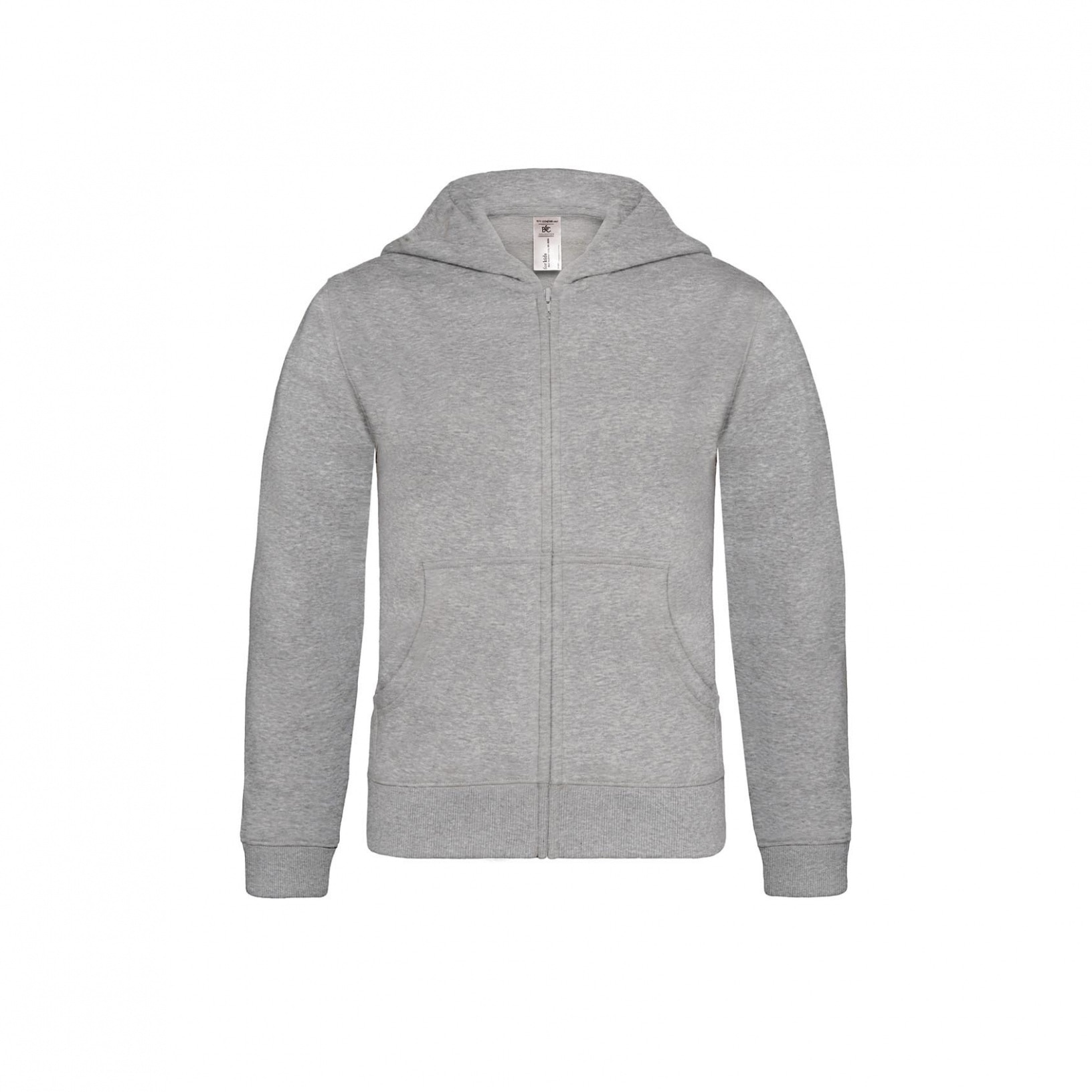 Hanorac copii B&C, culoare gri, marime 7-8 ani