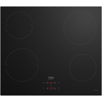 Plita incorporabila Beko HII64401MT, Inductie ,4 zone de gatit, Touch control, OverHeat Safety System, 60 cm, Sticla neagra Plita incorporabila Beko HII64401MT, Inductie ,4 zone de gatit, Touch control, OverHeat Safety System, 60 cm, Sticla neagra