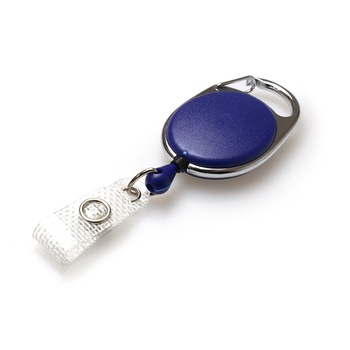 Set 10 buc clips rola cu snur retractabil Premier pentru ecuson legitimatie, Albastru Mat Set 10 buc clips rola cu snur retractabil Premier pentru ecuson legitimatie, Albastru Mat