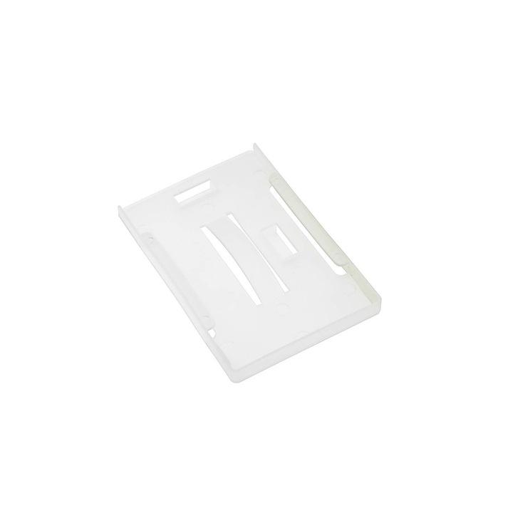 Set 50 suport rigid ecuson pentru multiple carduri legitimatii, orientare verticala sau orizontala, alb