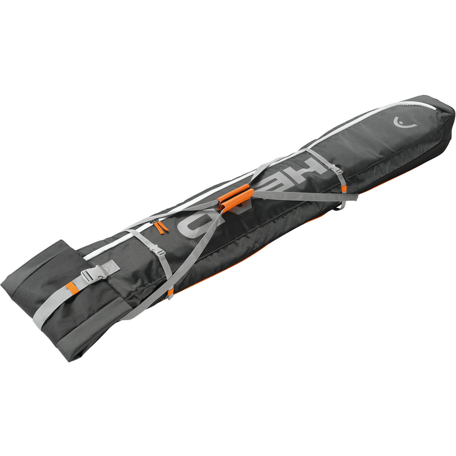 Husa ski Head Double Skibag, Silver/yellow, lungime 174-194 cm