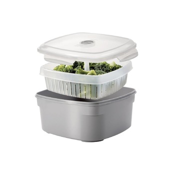 Vas de gatit cu aburi pentru cuptorul cu microunde, Beper, PE.385 Vas de gatit cu aburi pentru cuptorul cu microunde, Beper, PE.385