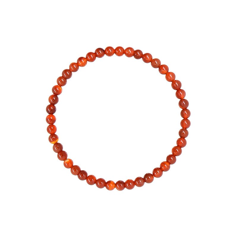 Bratara Carneol - sfere 4mm - cristale semipretioase, unisex, e-crystals