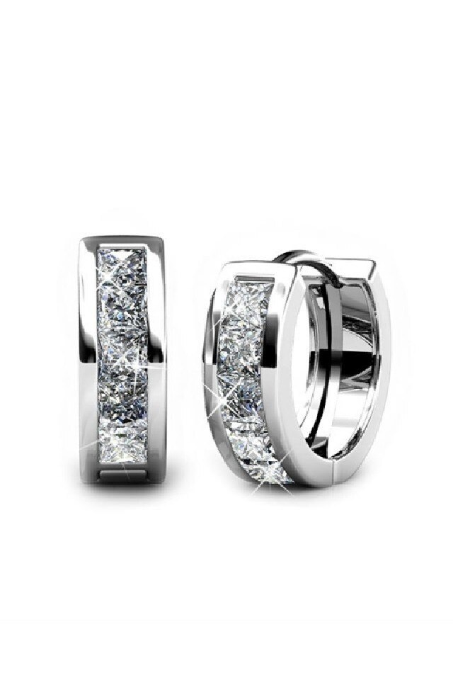 Cercei Dama cu pietre® Argintii