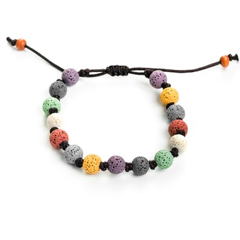 Bratara aromaterapie ZAJA® cu roca vulcanica, pentru uleiuri esentiale, Lavastone Circle Bratara aromaterapie ZAJA® cu roca vulcanica, pentru uleiuri esentiale, Lavastone Circle