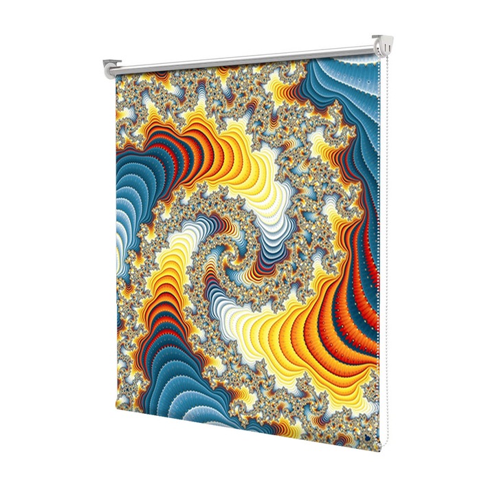 Rolete Art Shade tip Jaluzele cu Rulou si sistem inclus, Diamante, Decoratiuni, Latime 45 cm x Inaltime 130 cm