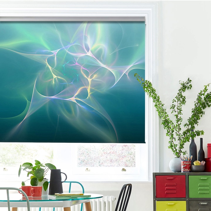 Rolete Art Shade tip Jaluzele cu Rulou si sistem inclus, Descarcari electrice, Decoratiuni, Latime 80 cm x Inaltime 250 cm