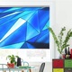Rolete Art Shade tip Jaluzele cu Rulou si sistem inclus, Triunghiuri albastre, Decoratiuni, Latime 95 cm x Inaltime 250 cm