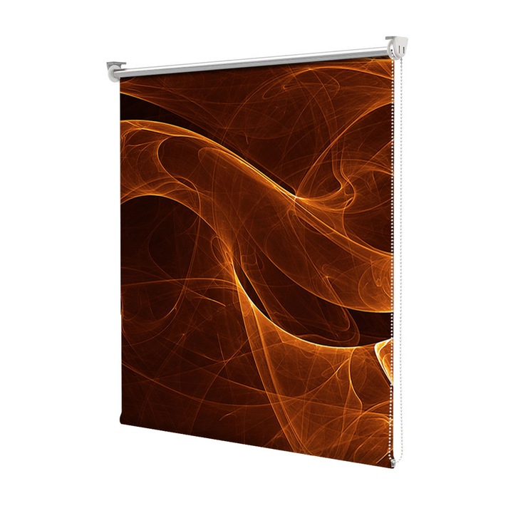 Rolete Art Shade tip Jaluzele cu Rulou si sistem inclus, Sarpe de foc, Decoratiuni, Latime 115 cm x Inaltime 250 cm