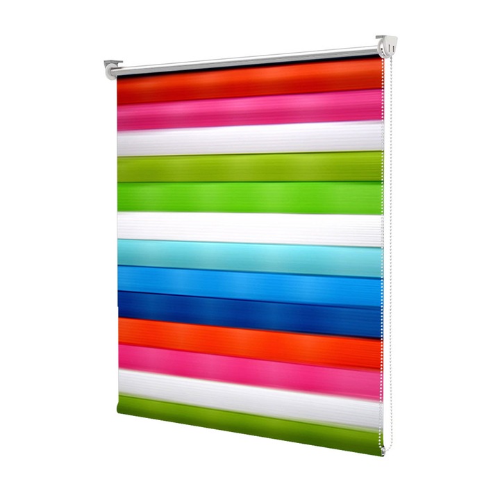 Rolete Art Shade tip Jaluzele cu Rulou si sistem inclus, Linii orizontale, Decoratiuni, Latime 80 cm x Inaltime 190 cm