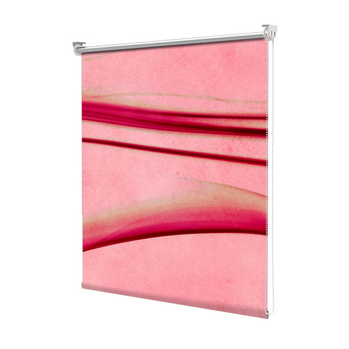 Rolete Art Shade tip Jaluzele cu Rulou si sistem inclus, Roz abstract, Decoratiuni, Latime 45 cm x Inaltime 130 cm