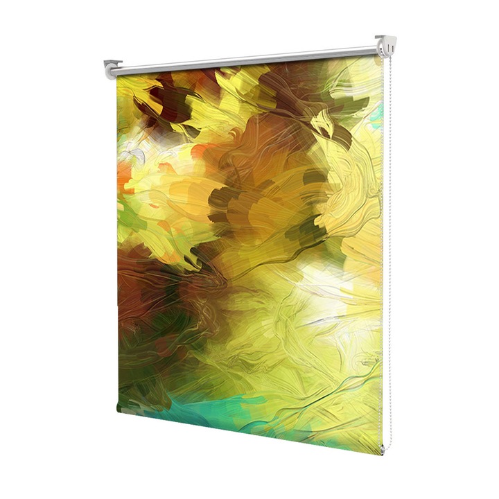 Rolete Art Shade tip Jaluzele cu Rulou si sistem inclus, Dungi de pensula, Decoratiuni, Latime 45 cm x Inaltime 190 cm