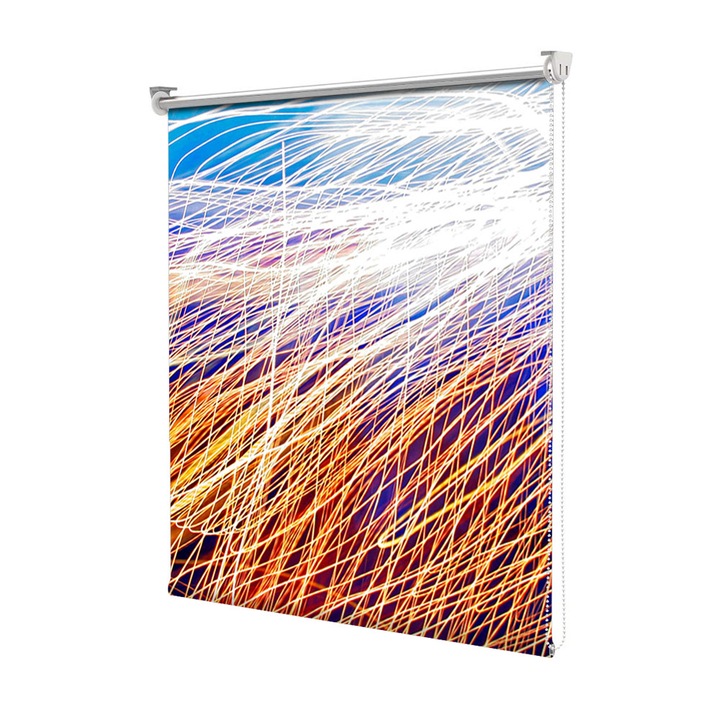 Rolete Art Shade tip Jaluzele cu Rulou si sistem inclus, Plasa de lumina, Decoratiuni, Latime 45 cm x Inaltime 130 cm