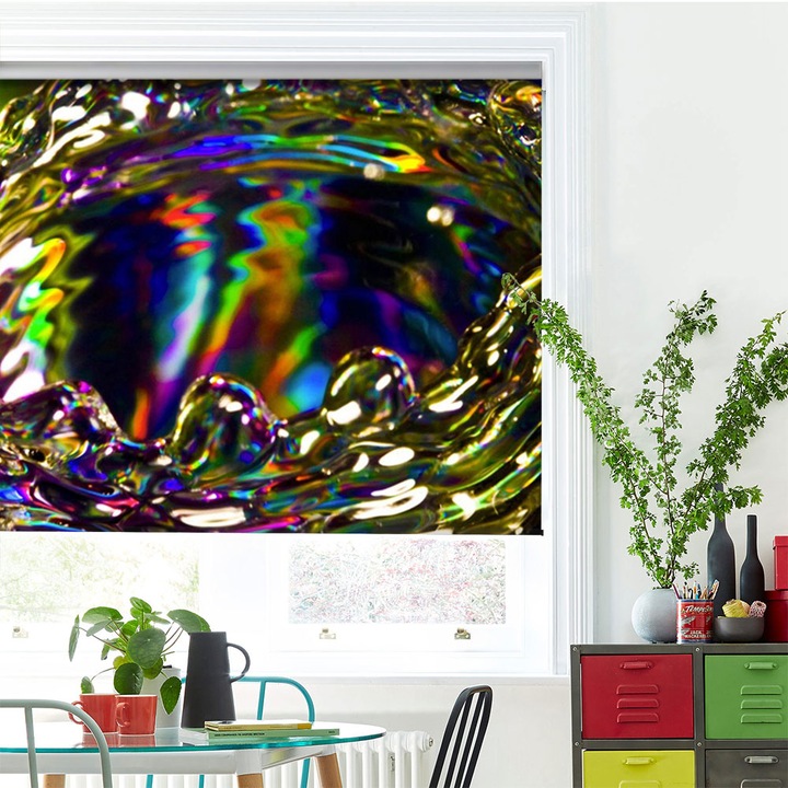 Rolete Art Shade tip Jaluzele cu Rulou si sistem inclus, Strop, Decoratiuni, Latime 105 cm x Inaltime 250 cm