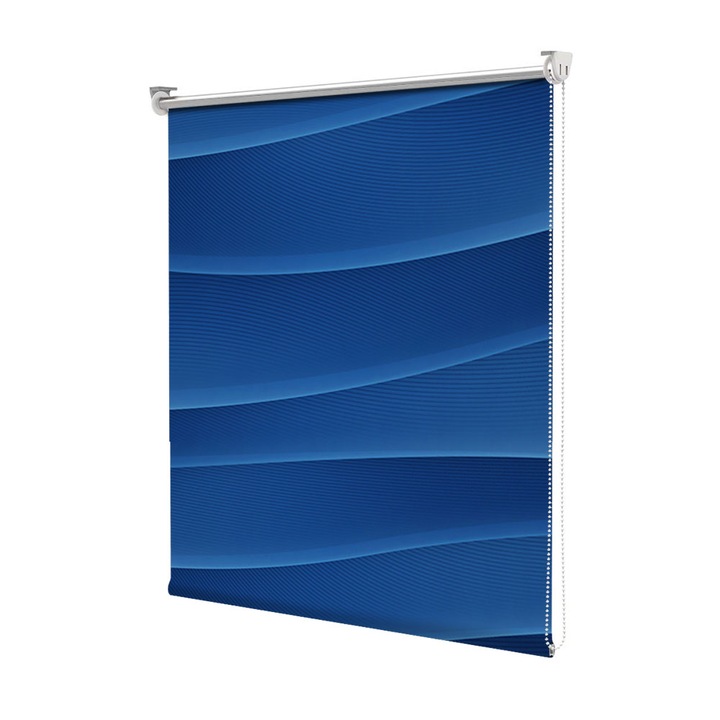 Rolete Art Shade tip Jaluzele cu Rulou si sistem inclus, Dealuri albastre, Decoratiuni, Latime 45 cm x Inaltime 130 cm