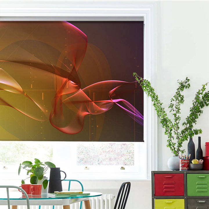 Rolete Art Shade tip Jaluzele cu Rulou si sistem inclus, Pe fundul oceanului, Decoratiuni, Latime 105 cm x Inaltime 250 cm