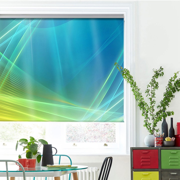 Rolete Art Shade tip Jaluzele cu Rulou si sistem inclus, Desktop, Decoratiuni, Latime 90 cm x Inaltime 250 cm