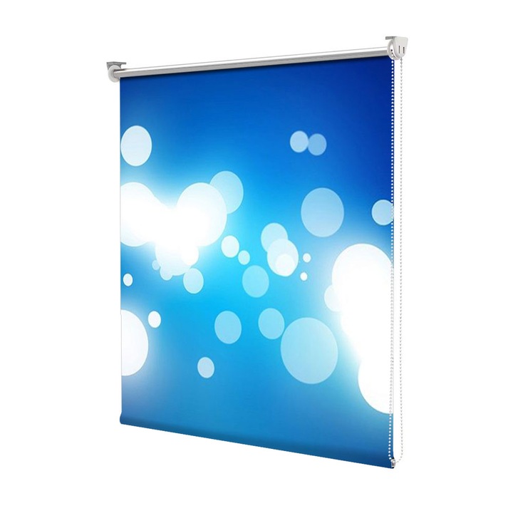 Rolete Art Shade tip Jaluzele cu Rulou si sistem inclus, Pete de lumina, Decoratiuni, Latime 45 cm x Inaltime 130 cm