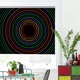 Rolete Art Shade tip Jaluzele cu Rulou si sistem inclus, Cercuri colorate, Decoratiuni, Latime 85 cm x Inaltime 250 cm