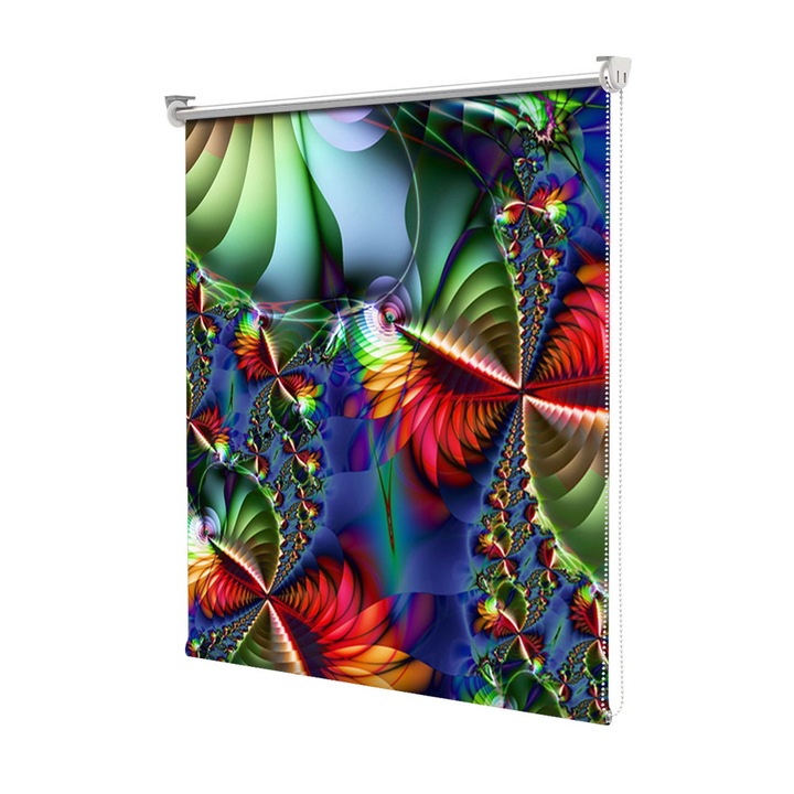 Rolete Art Shade tip Jaluzele cu Rulou si sistem inclus, Colaj trepte, Decoratiuni, Latime 105 cm x Inaltime 250 cm