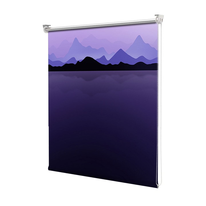Rolete Art Shade tip Jaluzele cu Rulou si sistem inclus, Ghetari, Decoratiuni, Latime 45 cm x Inaltime 130 cm
