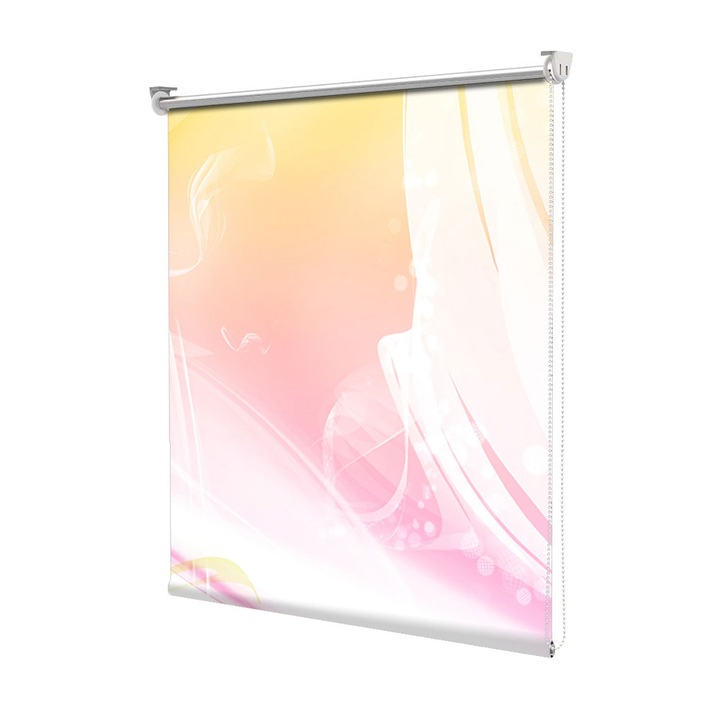 Rolete Art Shade tip Jaluzele cu Rulou si sistem inclus, Decolorat, Decoratiuni, Latime 50 cm x Inaltime 130 cm