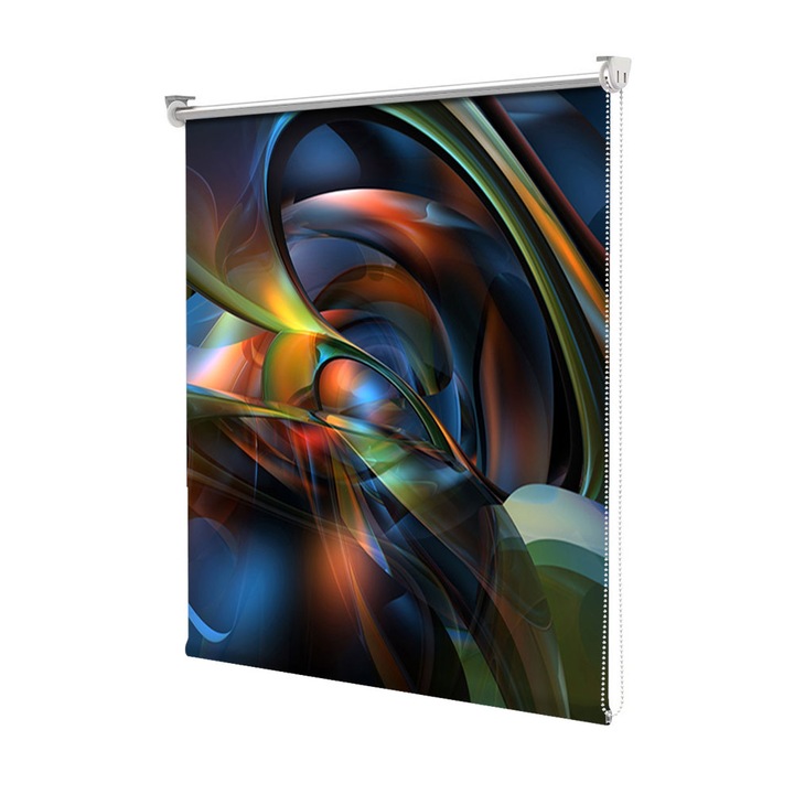 Rolete Art Shade tip Jaluzele cu Rulou si sistem inclus, Nuante, Decoratiuni, Latime 85 cm x Inaltime 250 cm