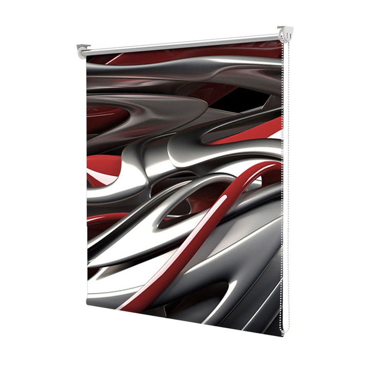 Rolete Art Shade tip Jaluzele cu Rulou si sistem inclus, Plastic topit, Decoratiuni, Latime 45 cm x Inaltime 130 cm