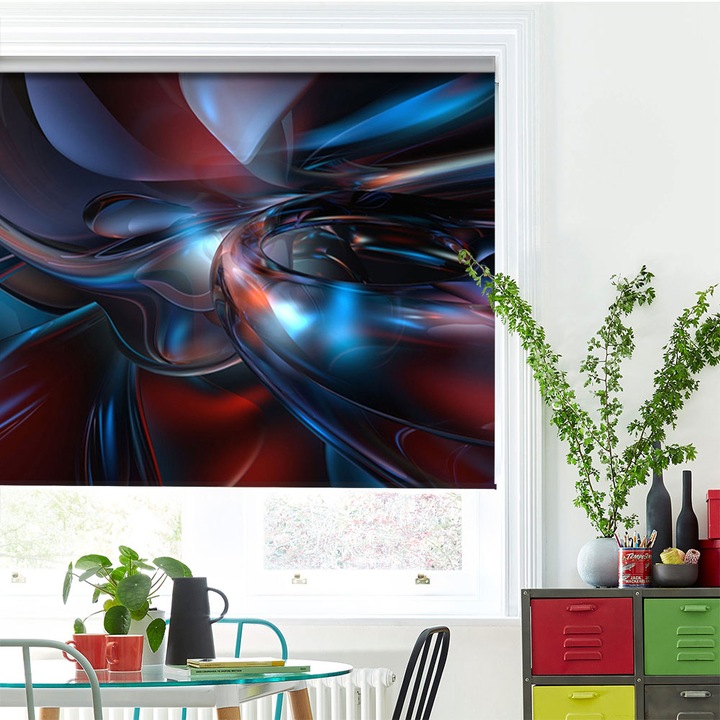 Rolete Art Shade tip Jaluzele cu Rulou si sistem inclus, Fizica, Decoratiuni, Latime 85 cm x Inaltime 250 cm