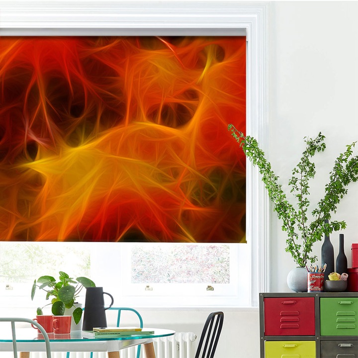 Rolete Art Shade tip Jaluzele cu Rulou si sistem inclus, Panza, Decoratiuni, Latime 90 cm x Inaltime 250 cm