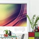 Rolete Art Shade tip Jaluzele cu Rulou si sistem inclus, Raze intrepatrunse, Decoratiuni, Latime 85 cm x Inaltime 250 cm