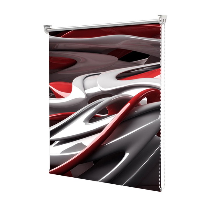 Rolete Art Shade tip Jaluzele cu Rulou si sistem inclus, Plastic, Decoratiuni, Latime 45 cm x Inaltime 130 cm