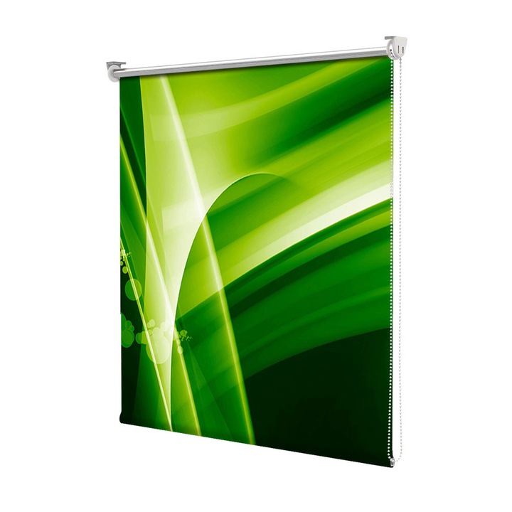 Rolete Art Shade tip Jaluzele cu Rulou si sistem inclus, Bule verzi, Decoratiuni, Latime 45 cm x Inaltime 130 cm