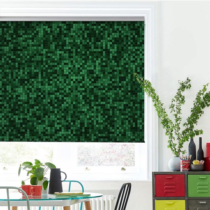 Rolete Art Shade tip Jaluzele cu Rulou si sistem inclus, Mocheta, Decoratiuni, Latime 120 cm x Inaltime 250 cm