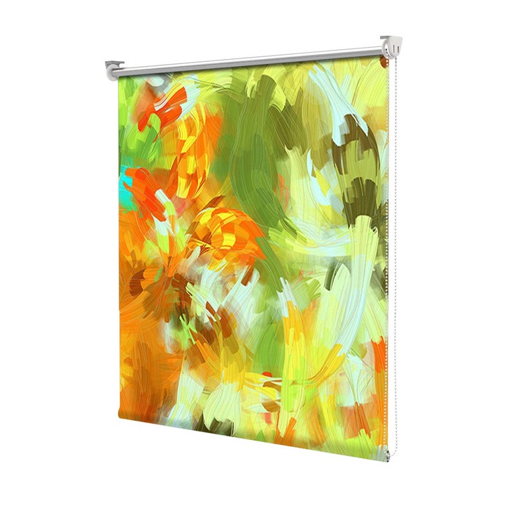 Rolete Art Shade tip Jaluzele cu Rulou si sistem inclus, Camuflaj deschis, Decoratiuni, Latime 45 cm x Inaltime 130 cm