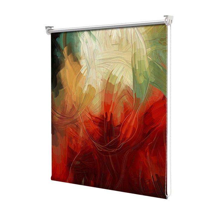 Rolete Art Shade tip Jaluzele cu Rulou si sistem inclus, Pictura abstracta, Decoratiuni, Latime 45 cm x Inaltime 130 cm