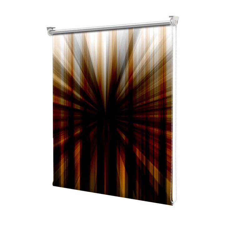 Rolete Art Shade tip Jaluzele cu Rulou si sistem inclus, Gaura neagra, Decoratiuni, Latime 45 cm x Inaltime 130 cm