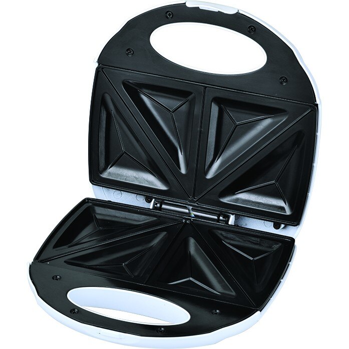 Sandwich maker, Elite, 750W, Teflon, Alb eMAG.ro