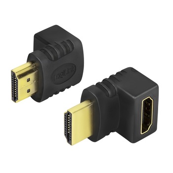 Adaptor HDMI (M/T) 90 de grade, Logilink  Adaptor HDMI (M/T) 90 de grade, Logilink
