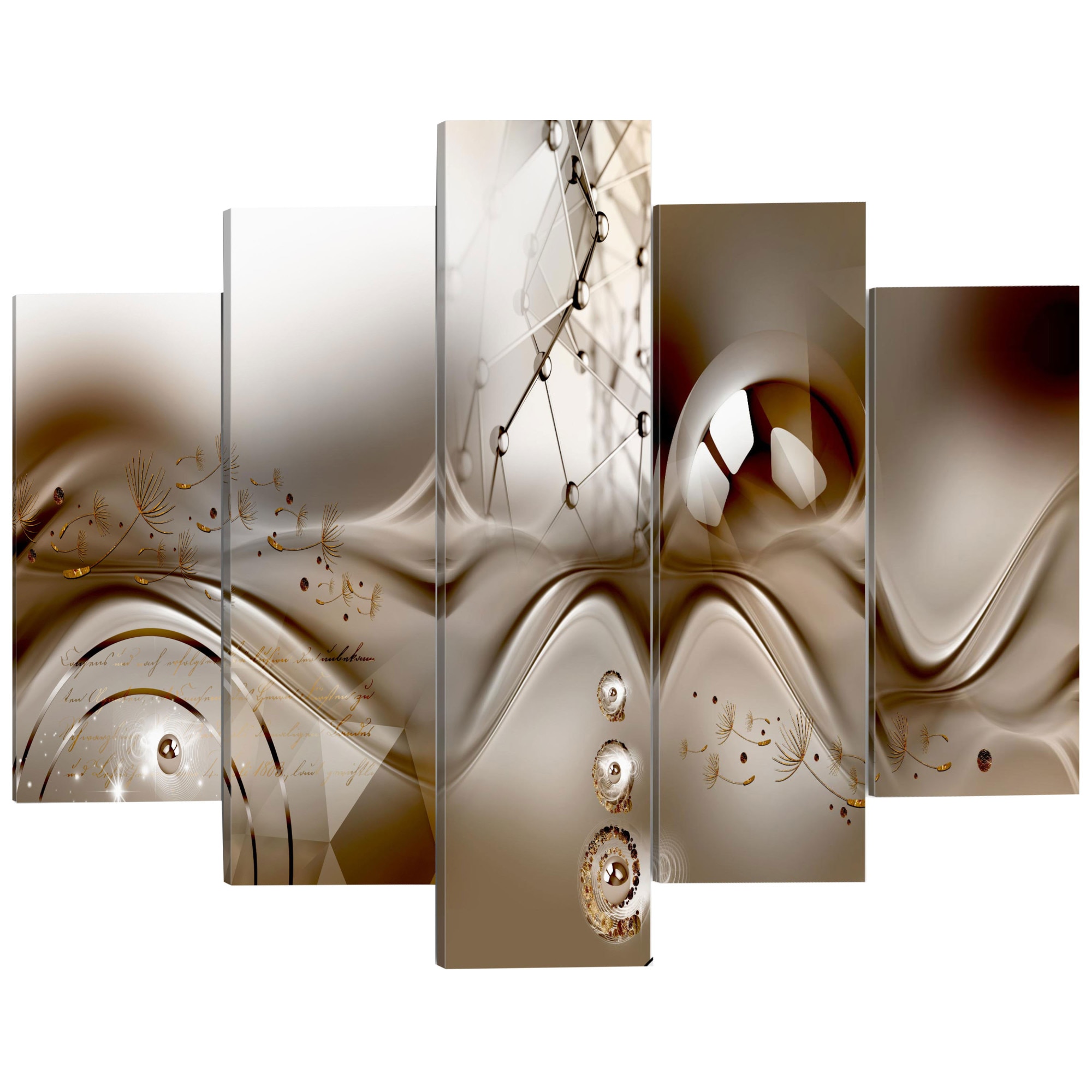 Imagine pe sticla ,5 piese, Disarmonie artistica , acrilica 200 x 100 cm